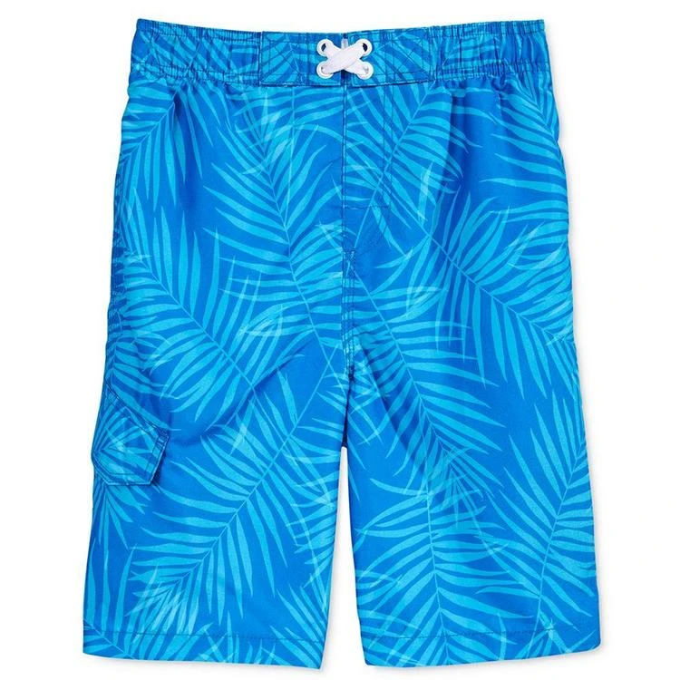 商品Kanu Surf|Palma Palm-Print Swim Trunks, Big Boys (8-20),价格¥75,第1张图片