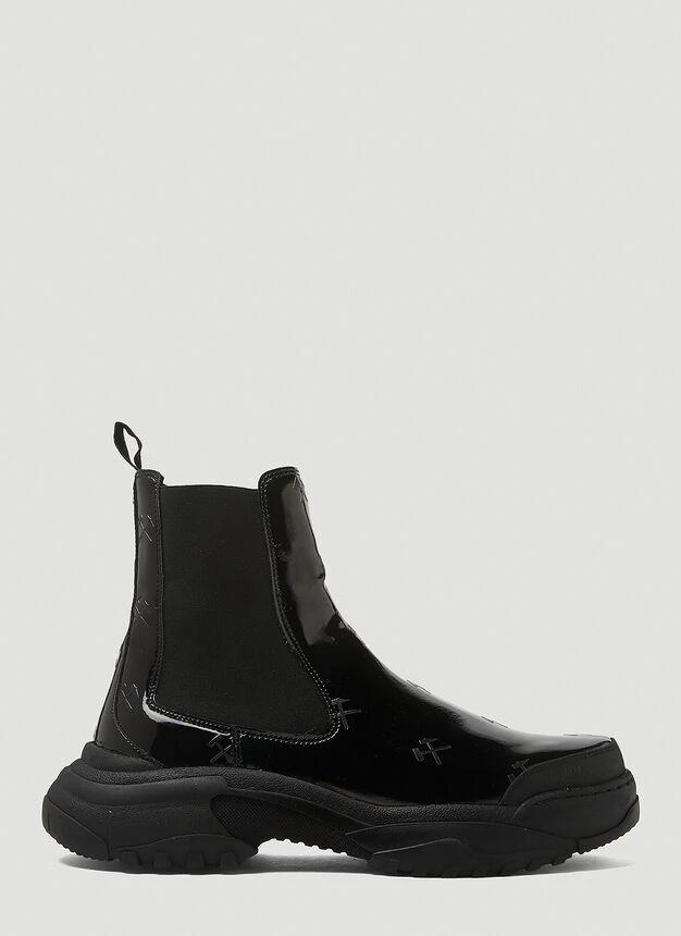 商品GmbH|Monogram Chelsea Boots in Black,价格¥1323,第1张图片