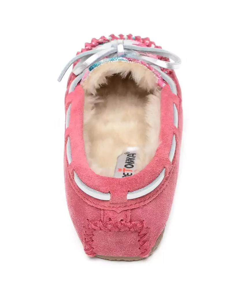 商品Minnetonka|Toddler Girls Cassie Moccasin Slippers,价格¥353,第3张图片详细描述
