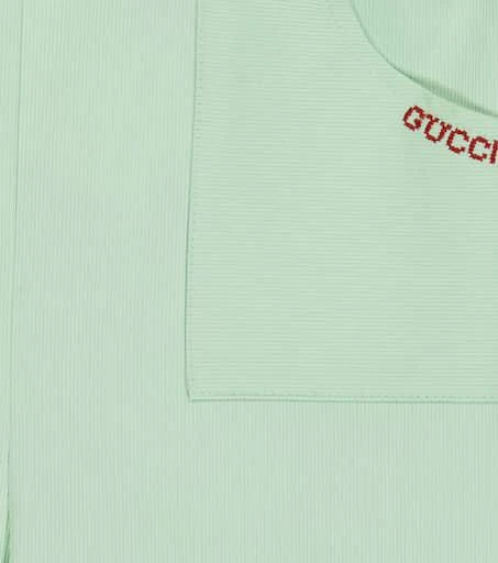 商品Gucci|婴幼儿 — 棉质背带裤,价格¥4396,第3张图片详细描述