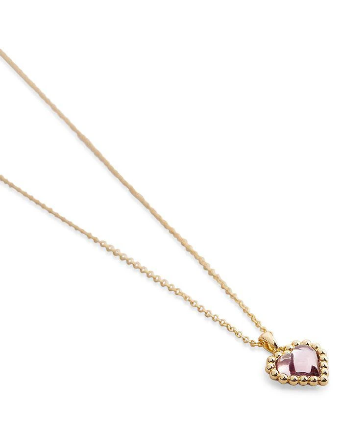 商品Ted Baker London|Harlyyn Crystal Heart Pendant Necklace in Gold Tone, 16.5"-18.5",价格¥283,第3张图片详细描述