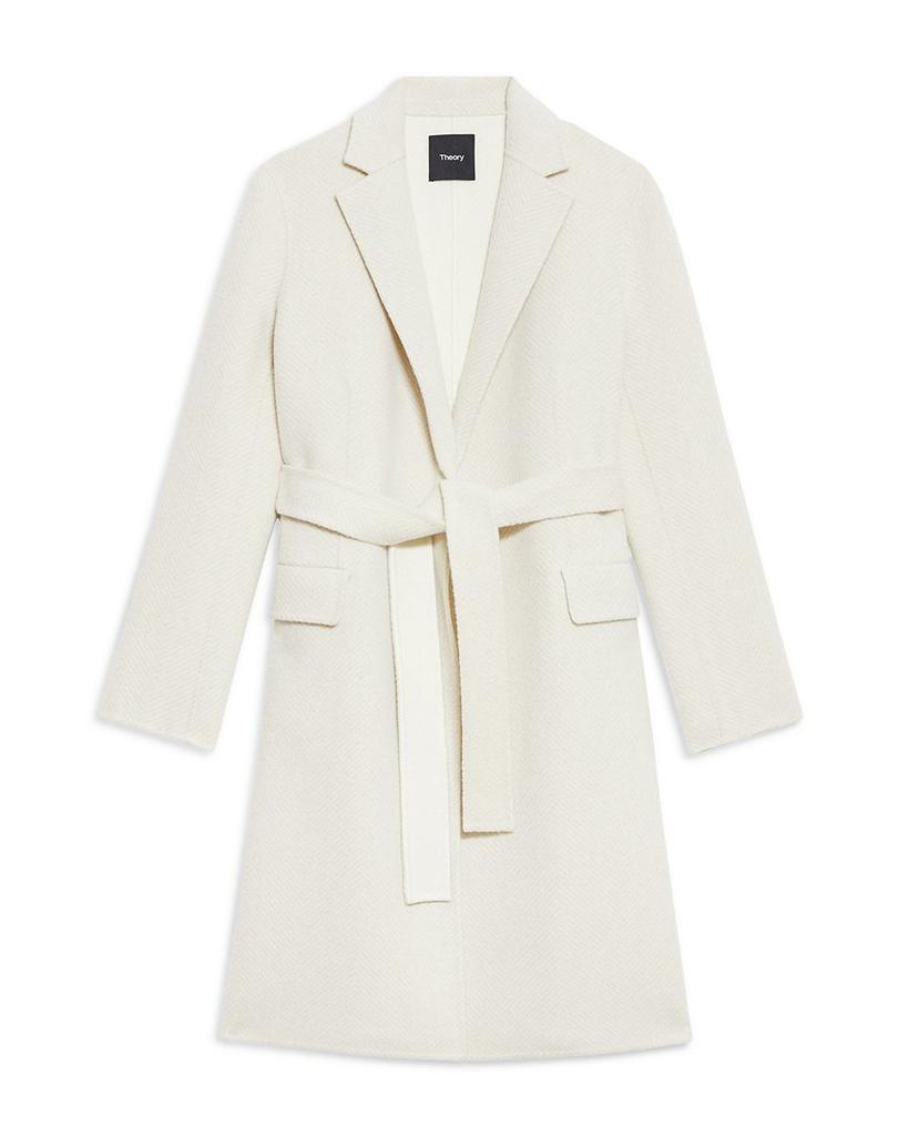 Chevron Belted Wool Coat商品第4张图片规格展示