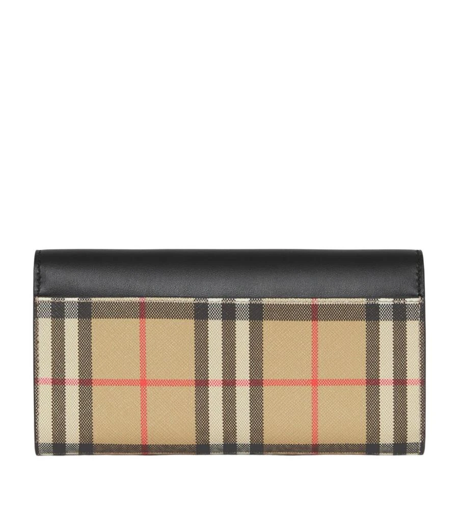 商品Burberry|Leather Vintage Check Continental Wallet,价格¥4851,第4张图片详细描述