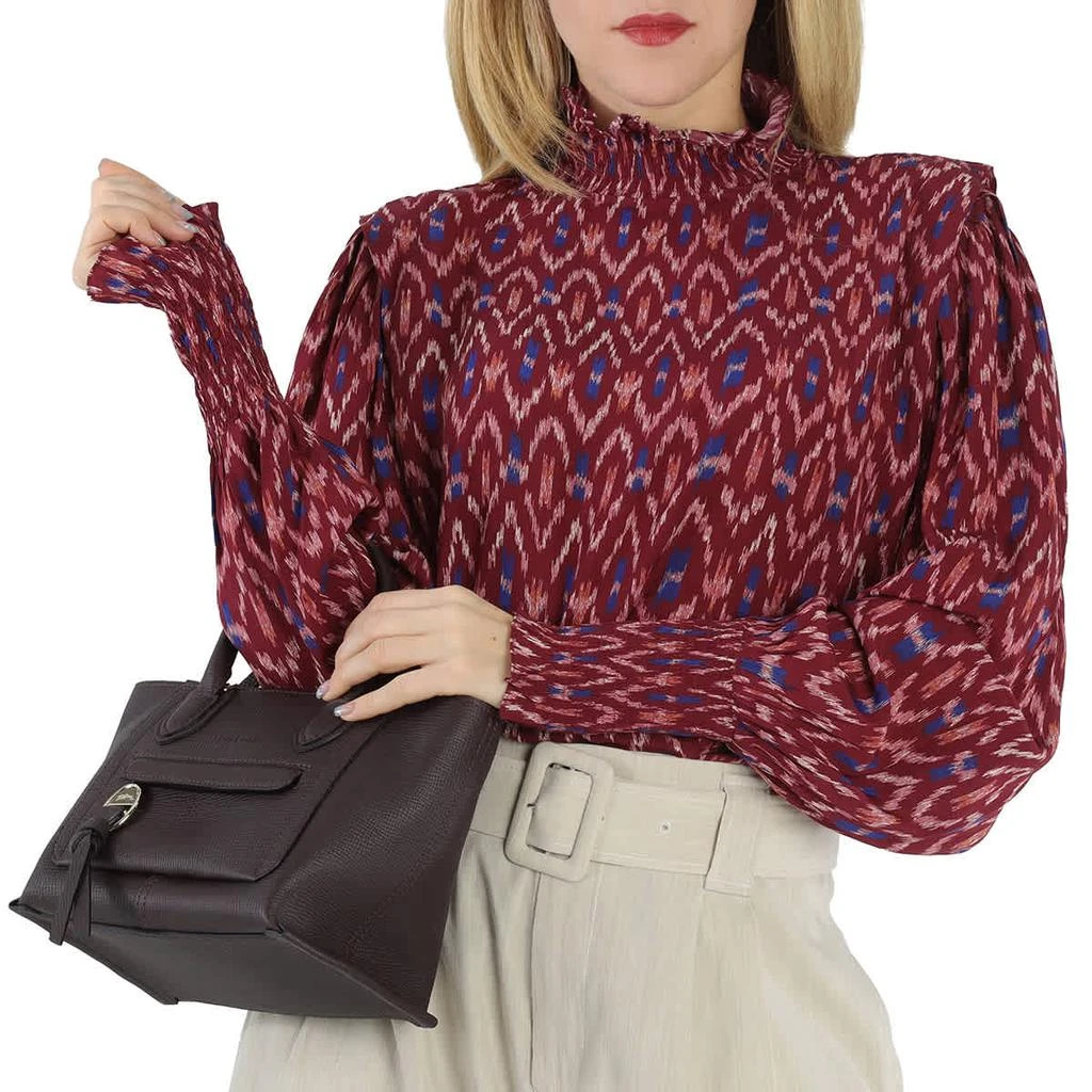 商品Longchamp|Ladies Mailbox Aubergine Top Handle Bag,价格¥4439,第3张图片详细描述