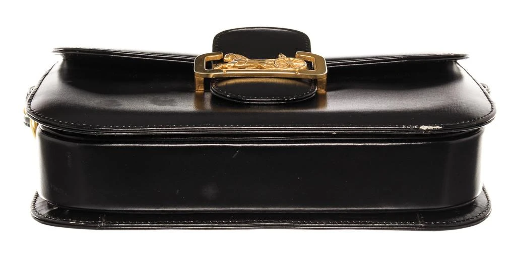 商品[二手商品] Celine|Celine Vintage Black Leather Horse Carriage Box Shoulder Bag,价格¥10212,第4张图片详细描述