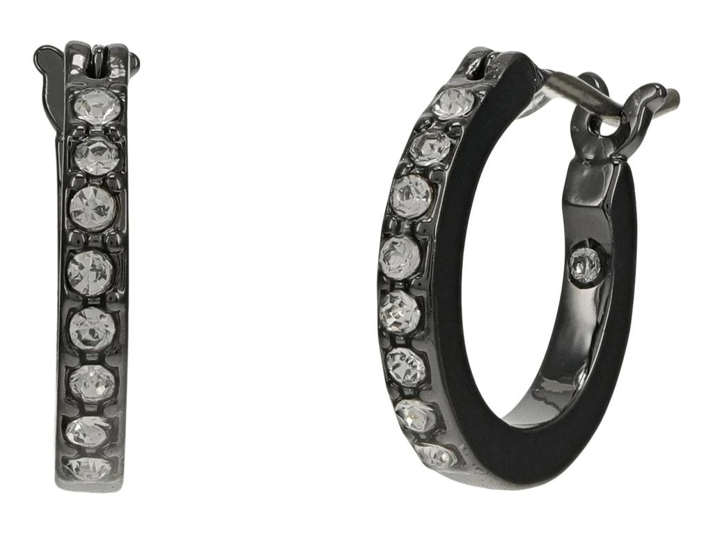 商品Karl Lagerfeld Paris|12 mm Pave Hoop Earrings,价格¥187,第1张图片