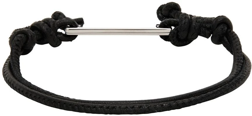 商品Marni|Black Leather Bracelet,价格¥691,第4张图片详细描述