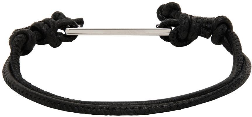 商品Marni|Black Leather Bracelet,价格¥615,第6张图片详细描述