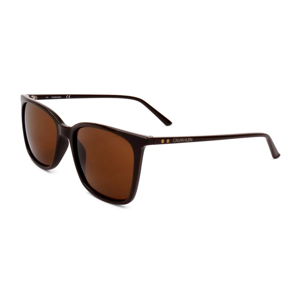 商品Calvin Klein|Calvin Klein 男士长方形棕色太阳镜,价格¥495,第1张图片