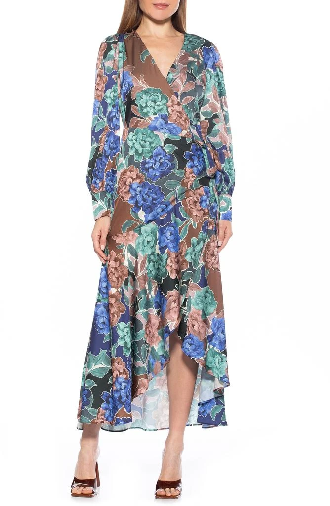 商品ALEXIA ADMOR|Floral Long Sleeve Wrap Maxi Dress,价格¥638,第1张图片