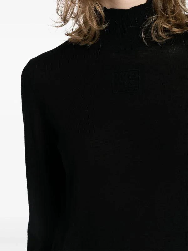 商品Alexander Wang|T BY ALEXANDER WANG WOMEN CLASSIC LONG SLEEVE TURTLENECK W/ EMBOSSED LOGO,价格¥1567,第4张图片详细描述