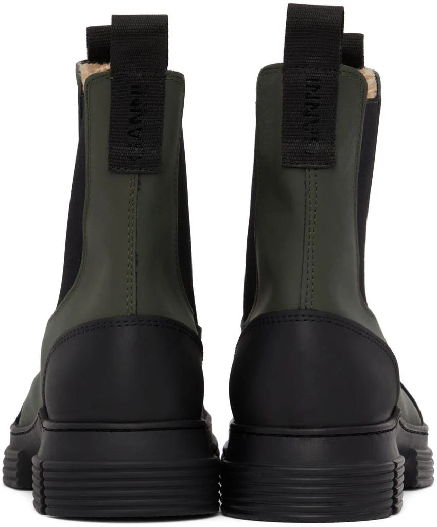 商品Ganni|Green Recycled Rubber City Boots,价格¥1323,第2张图片详细描述