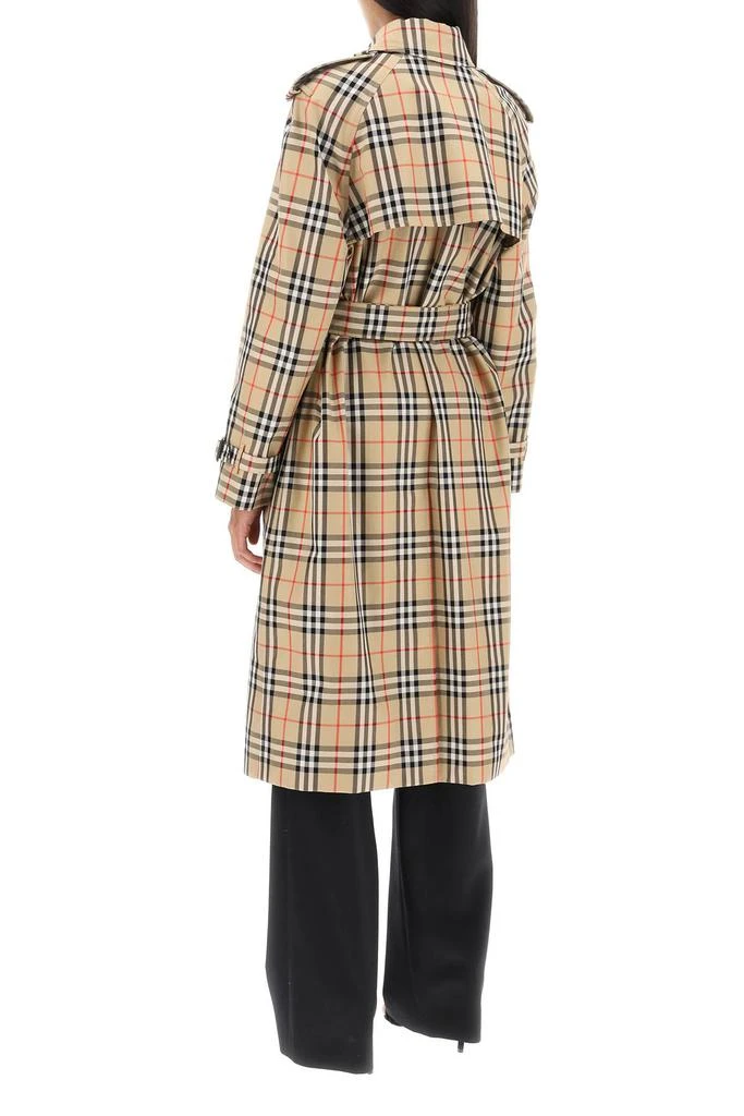 商品Burberry|check trench coat,价格¥6569,第3张图片详细描述