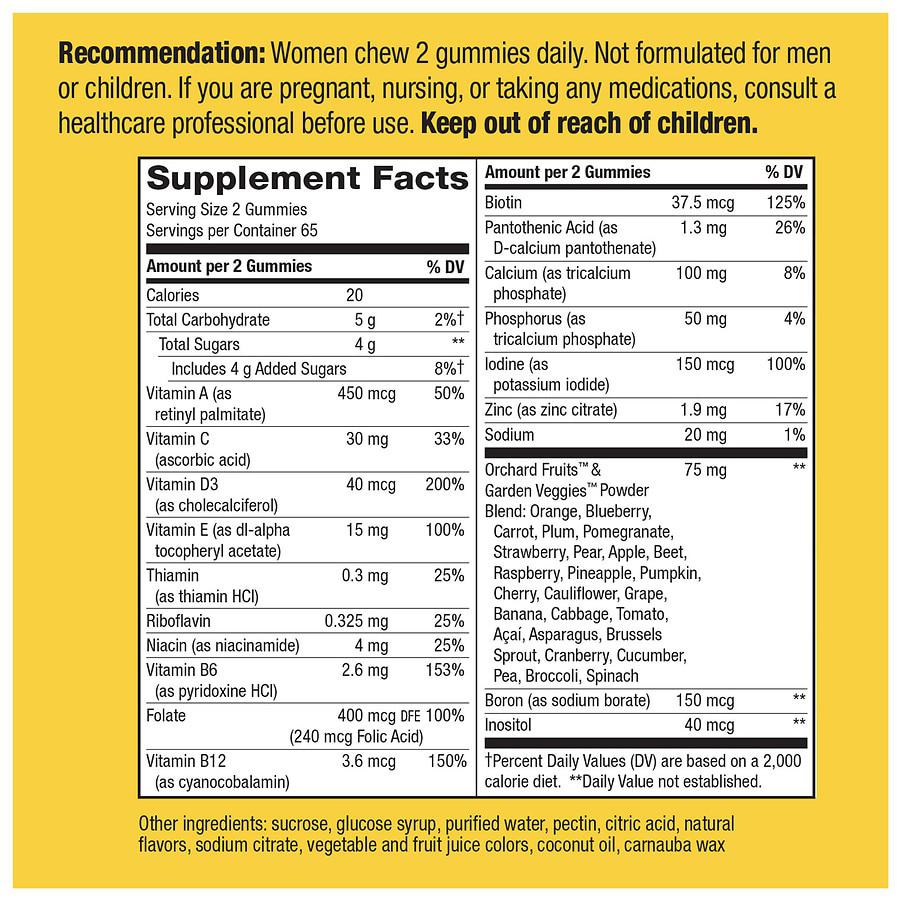 Women's Multi-Vitamin Gummies商品第3张图片规格展示