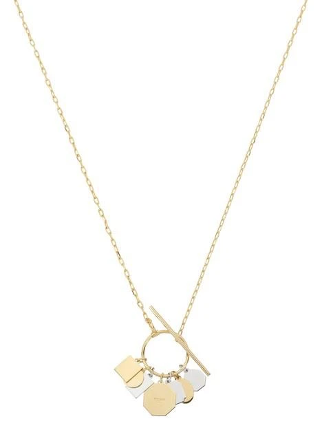 商品Celine|Composition Necklace in Brass Bi-Galva with Gold and Rhodium Finish,价格¥5904,第1张图片