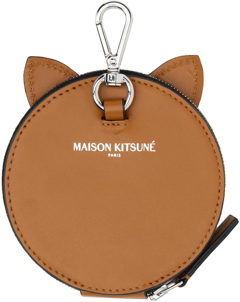 商品Maison Kitsune|Orange Fox Head Coin Purse,价格¥1368,第2张图片详细描述