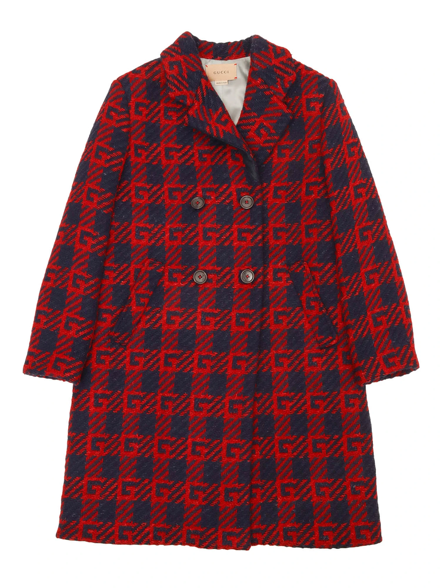 商品Gucci|Gucci 男童大衣 692713XWATJ4668 蓝色,价格¥5409,第1张图片