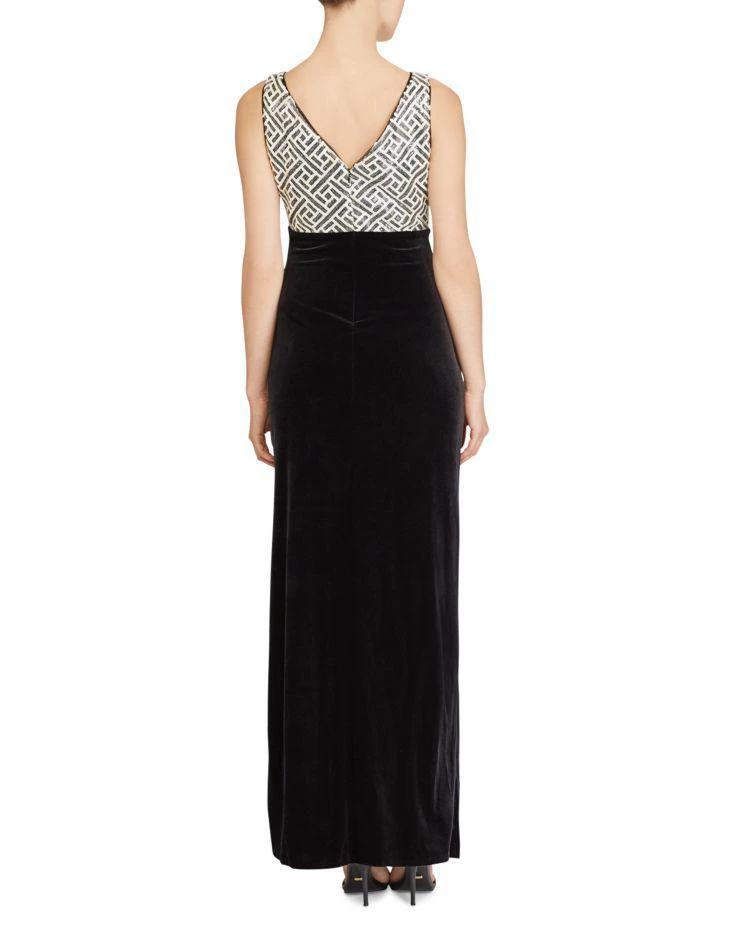 商品Ralph Lauren|Lauren Ralph Lauren Sequin-Bodice Velvet Gown,价格¥488,第2张图片详细描述