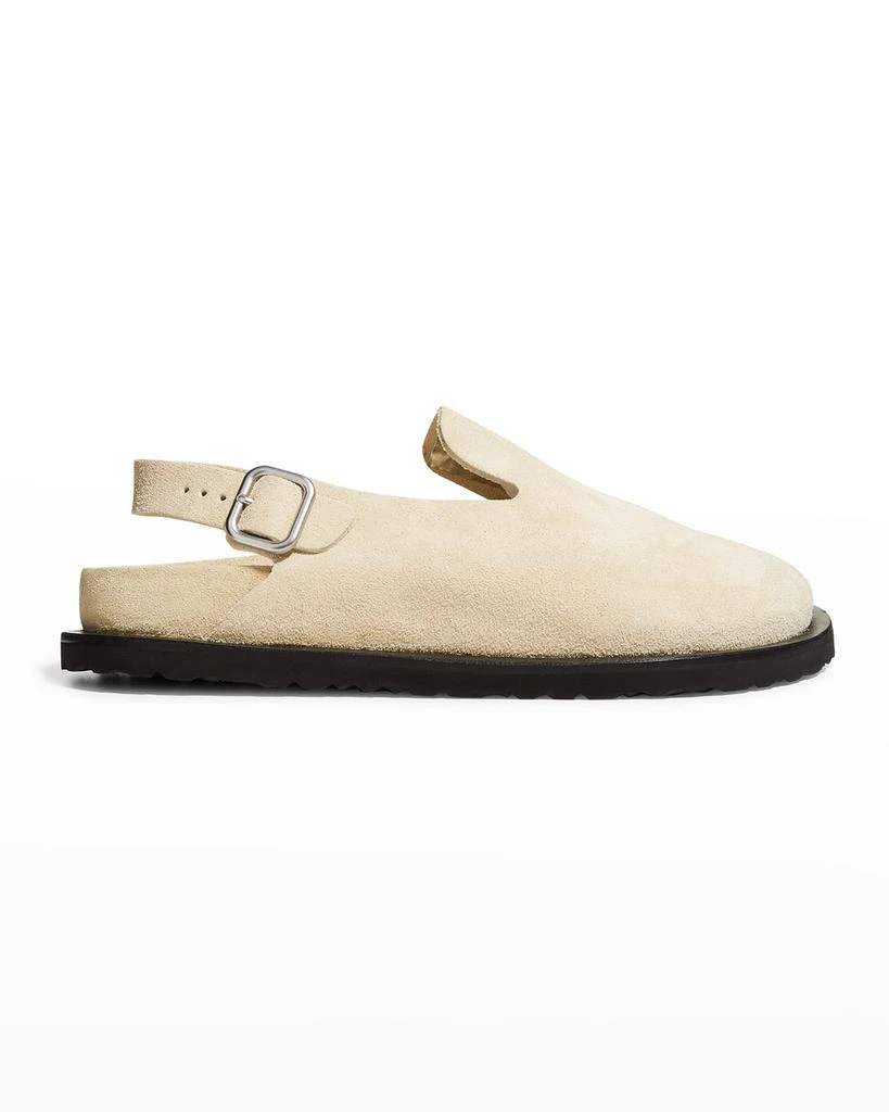 商品Jil Sander|x Birkenstock Men's Berlin Suede Clog Mules,价格¥1868,第1张图片