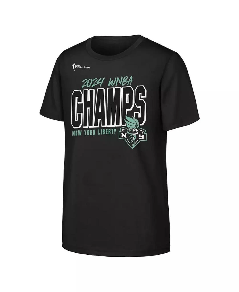 商品Outerstuff|Big Boys and Girls Black New York Liberty 2024 WNBA Finals Champions Roster T-shirt,价格¥222,第3张图片详细描述