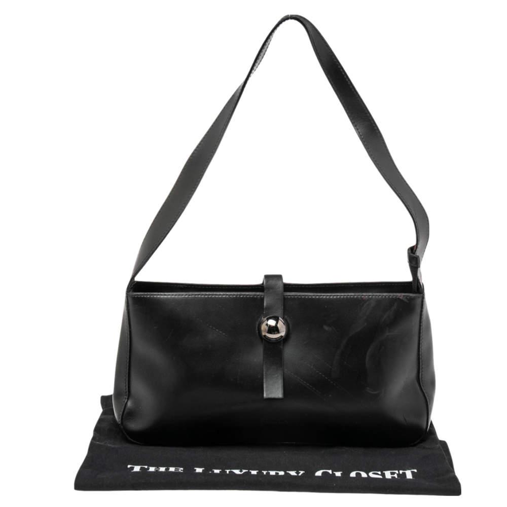 Furla Black Leather Shoulder Bag商品第9张图片规格展示