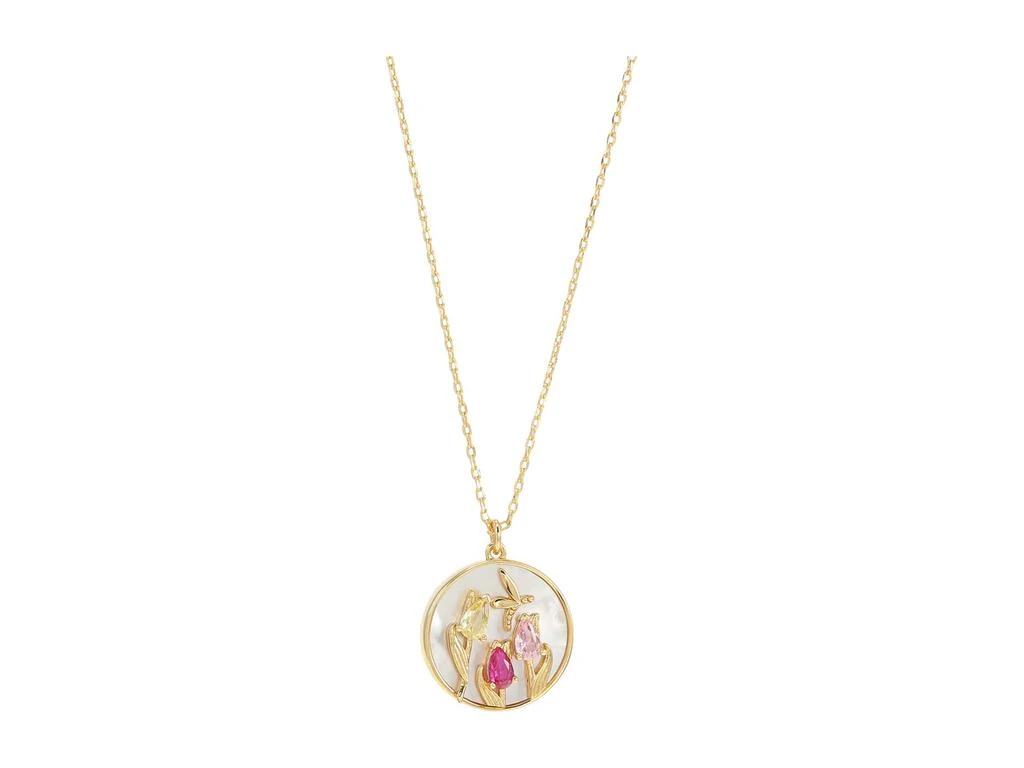 商品Kate Spade|Greenhouse Mother-of-Pearl Tulip Pendant Necklace,价格¥583,第1张图片