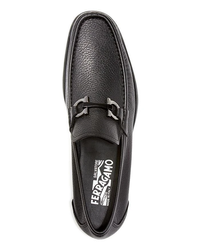 商品Salvatore Ferragamo|Men's Grandioso Double Gancini Bit Leather Slip On Loafers - Regular,价格¥6354,第2张图片详细描述