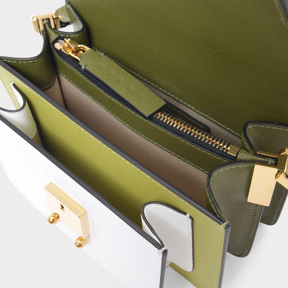Trunk Mini Bag in Green Leather商品第4张图片规格展示