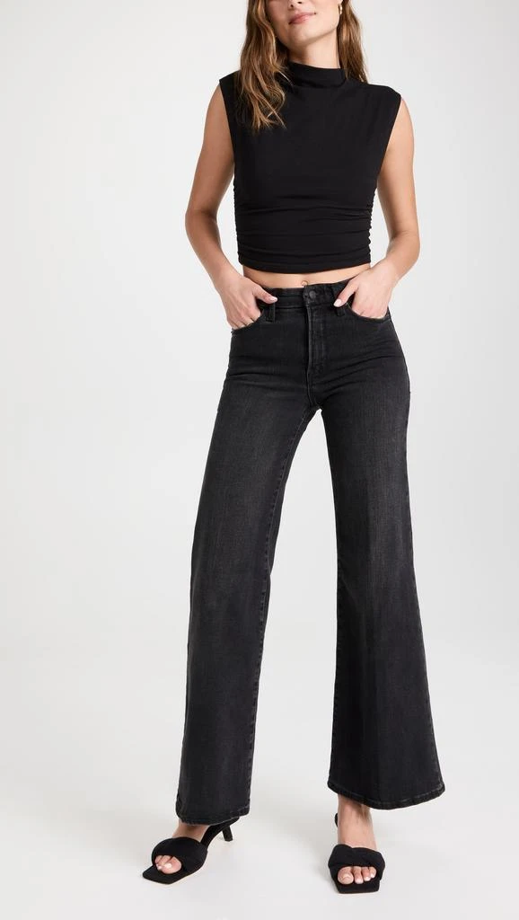 商品Good American|Good American Good Waist Palazzo 牛仔裤,价格¥332,第5张图片详细描述