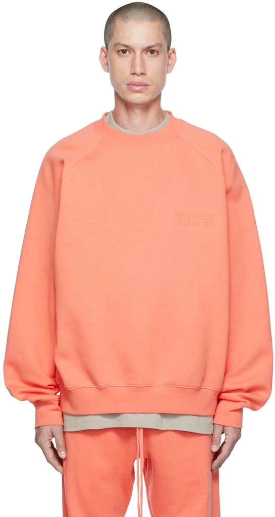 商品Essentials|Pink Crewneck Sweatshirt,价格¥216,第1张图片