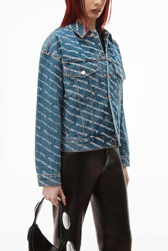 商品Alexander Wang|GAME LOGO JACKET IN DENIM,价格¥4479,第4张图片详细描述