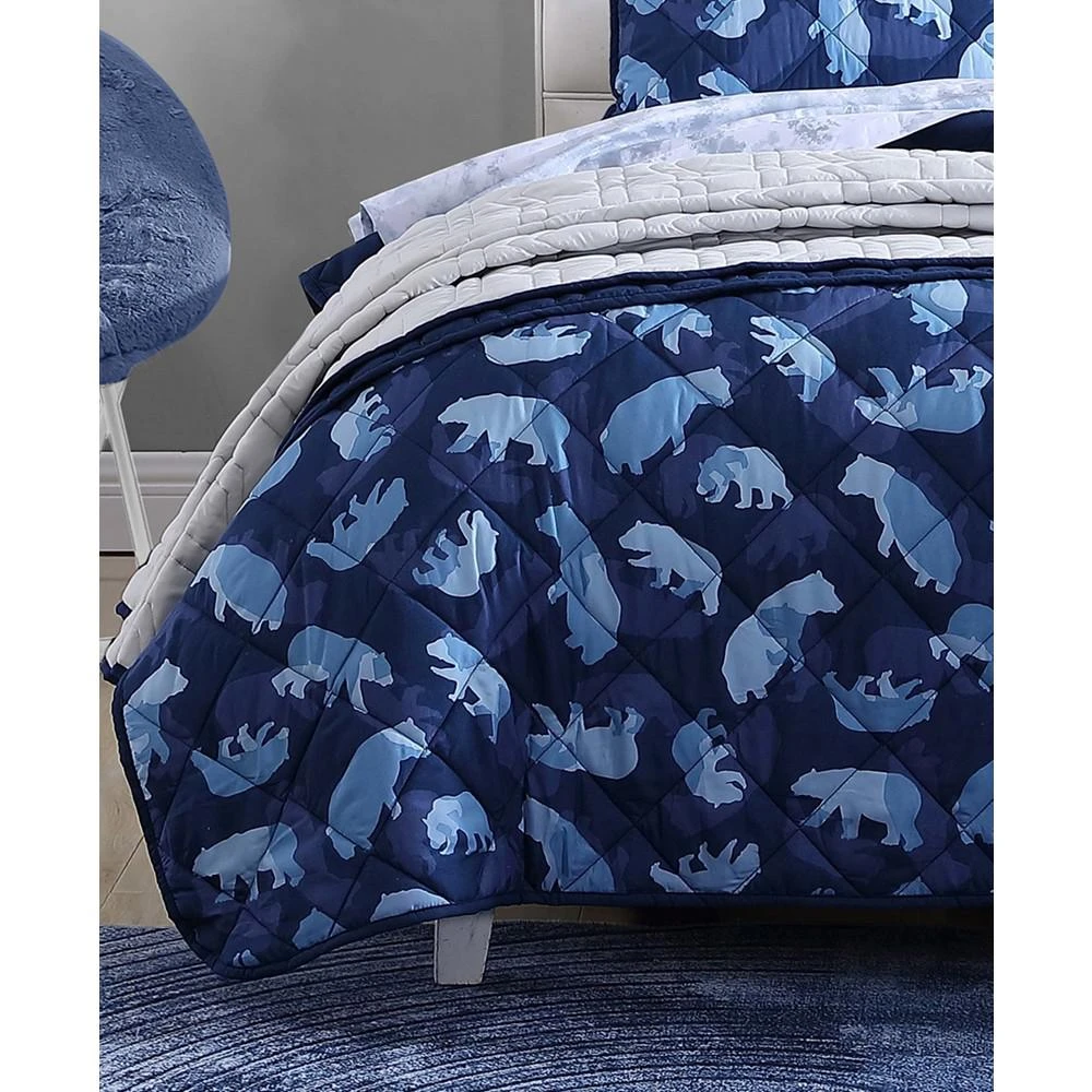 商品Eddie Bauer|CLOSEOUT! Camp Camo Bear Reversible 3 Piece Quilt Set, Full/Queen,价格¥1045,第5张图片详细描述