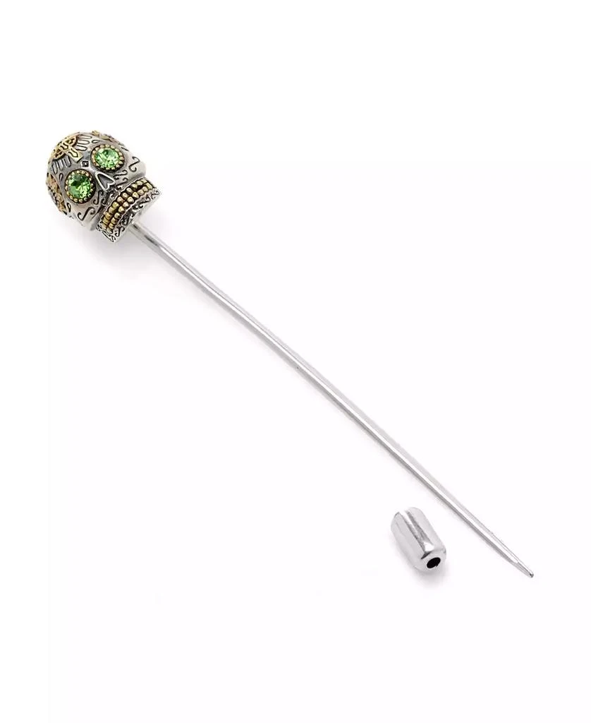 商品Ox and Bull Trading Co.|Men's Sterling Silver Skull Stick Pin,价格¥733,第4张图片详细描述