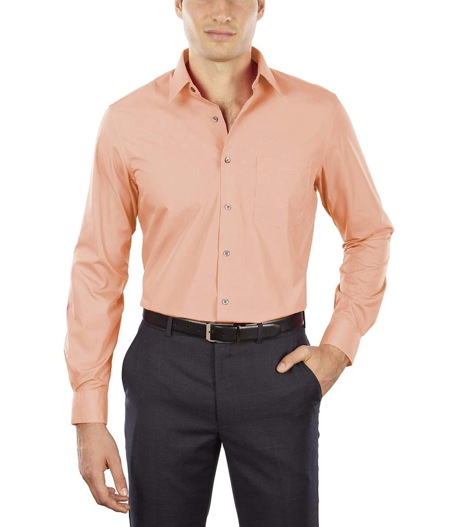 商品Van Heusen|Van Heusen Men's Dress Shirt Fitted Poplin Solid,价格¥166,第2张图片详细描述