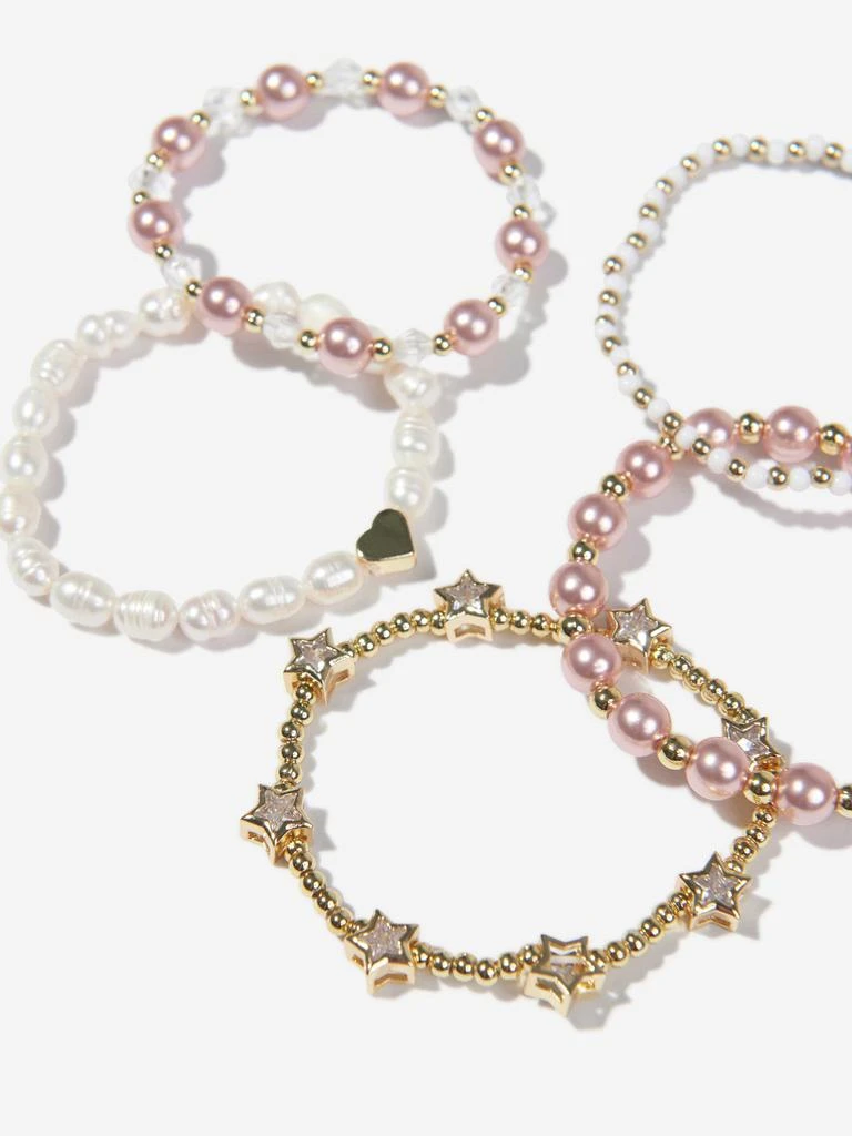商品Angels Face|Angels Face Girls Pearl And Star Bracelet Set in Pink,价格¥84,第4张图片详细描述
