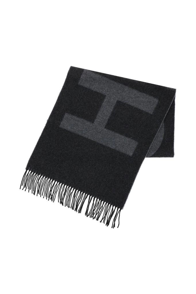 商品Hugo Boss|Hugo Wool Logoed Scarf,价格¥395,第3张图片详细描述