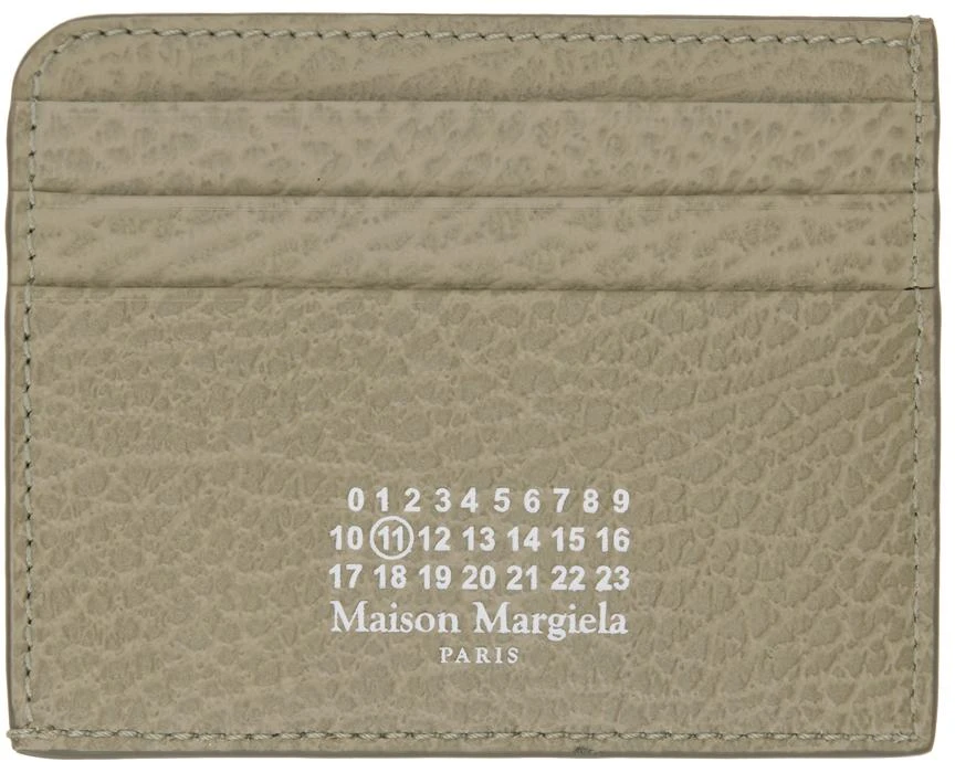 商品MAISON MARGIELA|Taupe Leather Card Holder,价格¥1331,第1张图片