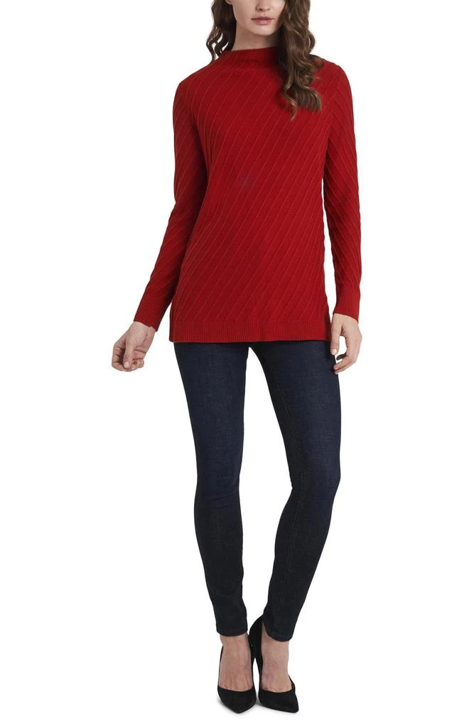 商品Vince Camuto|Mock Neck Diagonal Stitch Sweater,价格¥76,第2张图片详细描述