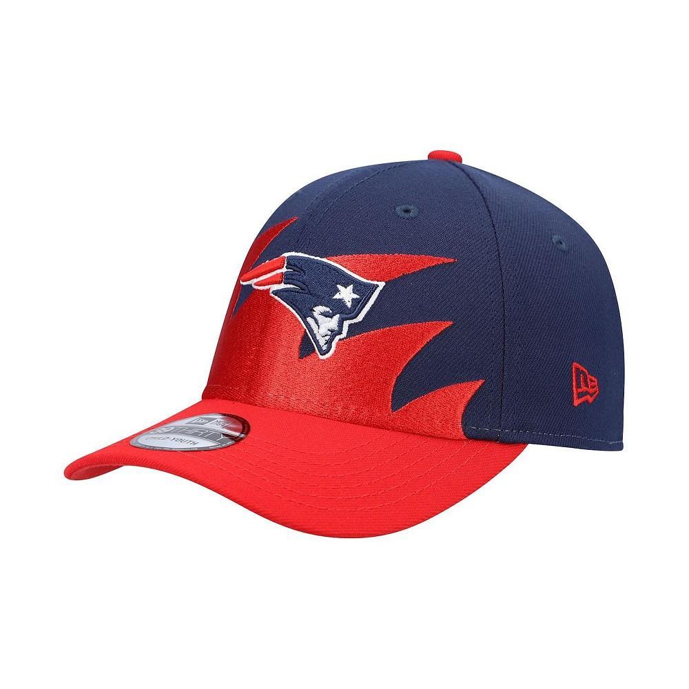 商品New Era|Youth Boys Navy and Red New England Patriots Surge 39THIRTY Flex Hat,价格¥154,第1张图片
