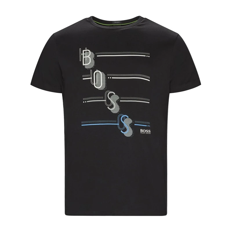 商品Hugo Boss|HUGO BOSS 黑色男士T恤 TEE3-50389085-001,价格¥504,第1张图片