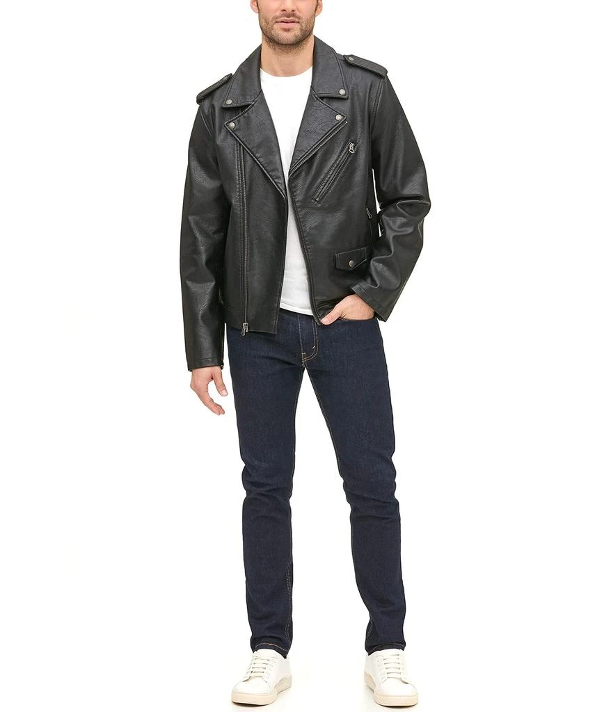 商品Levi's|Levi's Men's Faux Leather Classic Motorcycle Jacket,价格¥607,第2张图片详细描述