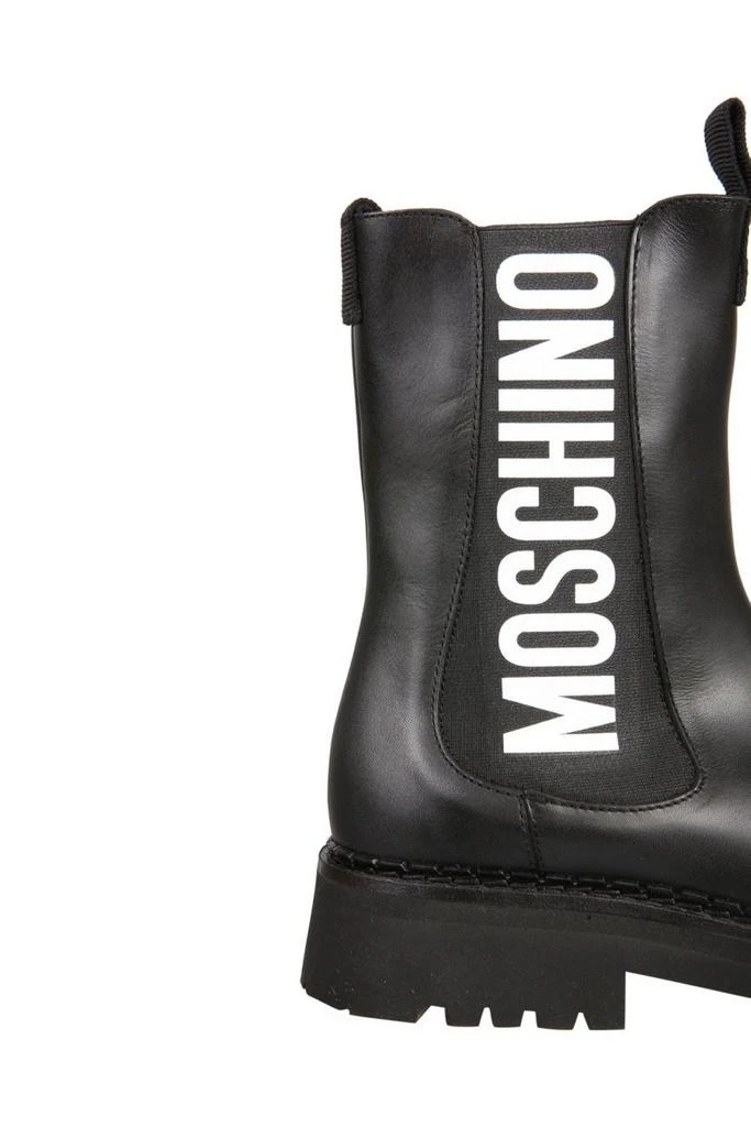 商品Moschino|Moschino Logo Print Chunky Boots,价格¥1838,第4张图片详细描述