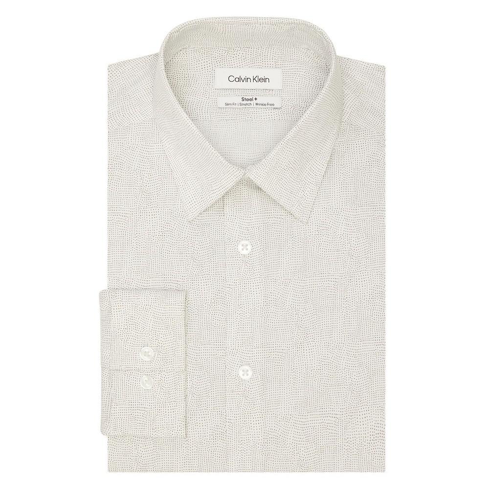 商品Calvin Klein|Men's Steel Plus Slim Fit Stretch Wrinkle Free Dress Shirt,价格¥234,第1张图片