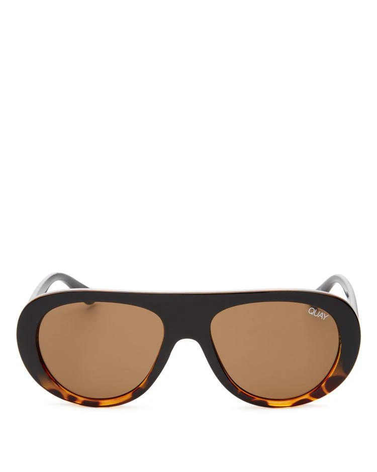 商品Quay|Women's Bold Move Aviator Sunglasses, 54mm,价格¥445,第1张图片
