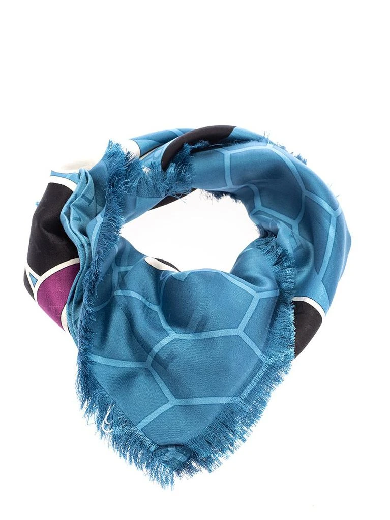 商品BVLGARI|Bulgari Graphic-Printed Frayed Edge Scarf,价格¥2126,第1张图片