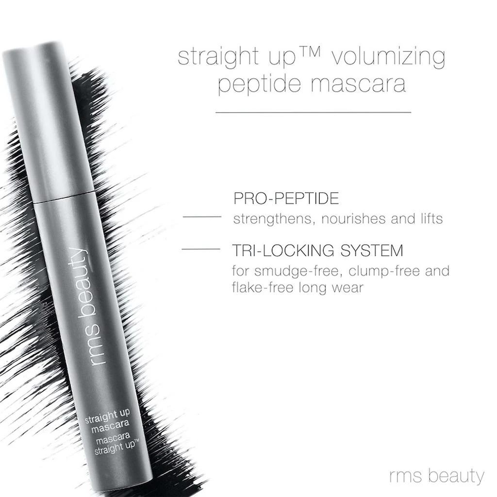 RMS Beauty Straight Up Volumizing Peptide Mascara 0.34 fl. oz. - blackest black 商品