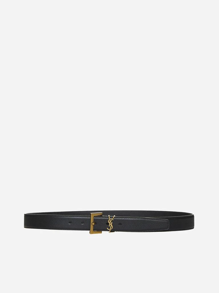 商品Yves Saint Laurent|YSL logo leather belt,价格¥4265,第1张图片