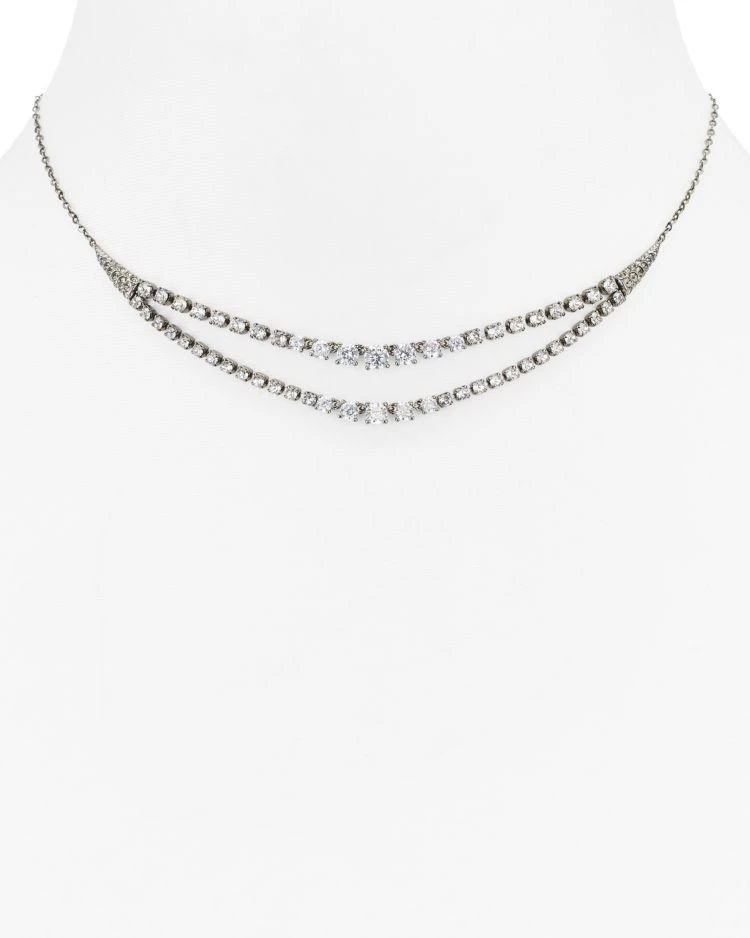 商品Nadri|Gladys Double Line Necklace, 14",价格¥441,第1张图片