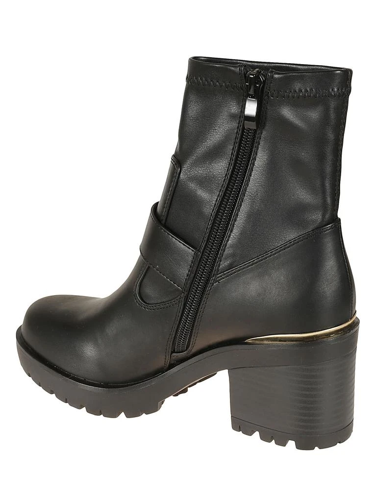 商品Versace|Versace Jeans Couture Couture Buckled Side Zip Boots,价格¥984,第3张图片详细描述
