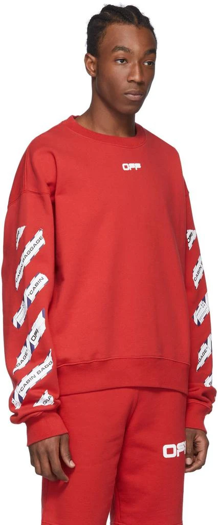 商品Off-White|Red Airport Tape Sweatshirt,价格¥2424,第2张图片详细描述